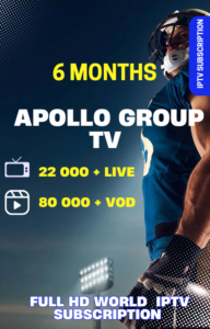 6 Months Subscription Apollo Group TV